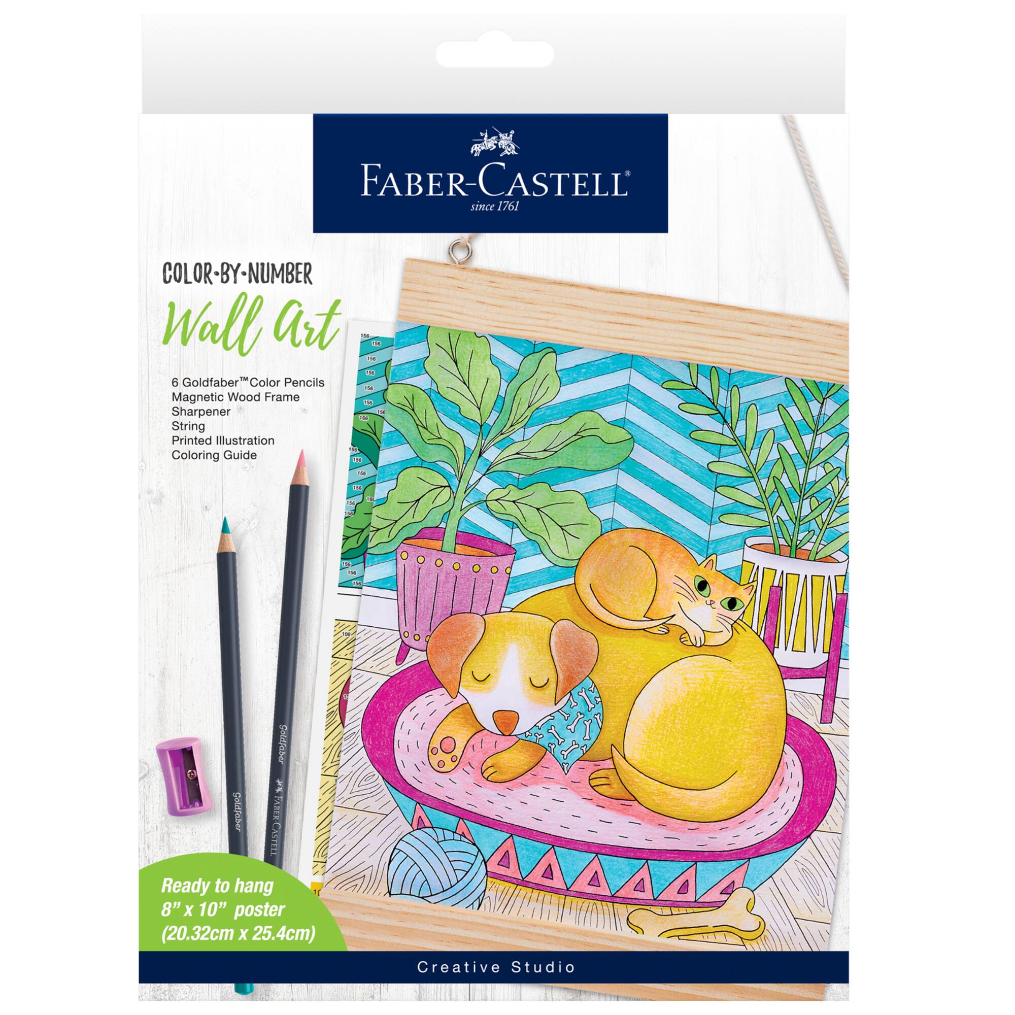 Faber-Castell® Pet Parents Color By Number Wall Art Kit